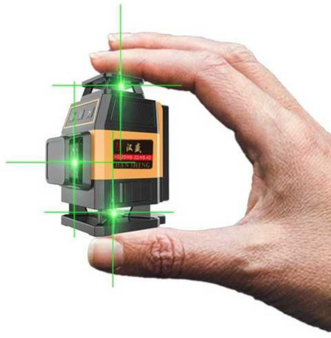 수평기 멀티 테스터기 그린 미니레이저레벨기 레이저측정기 소형 180910, 01. 8선 저배합 단일 배터리, 1개
