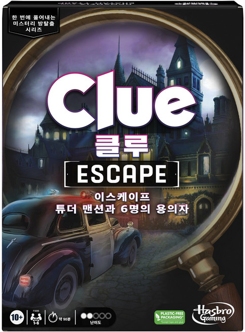 해즈브로게이밍 클루 이스케이프 튜더 맨션과 여섯명의 용의자 보드게임, ALL COLOR rich mixed, 1개