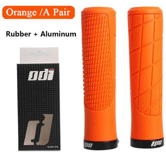 ODI 자전거 핸들 바 그립 산악 MTB 미끄럼 방지 커프스 충격 흡수 사이클링 액세서리, ODI-1 Orange