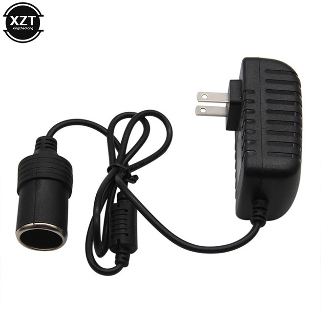 24W 담배 라이터 가정용 220V AC 12V DC 2A 자동차 어댑터 소켓 변환기 충전 테스터, 1개, 2)UK