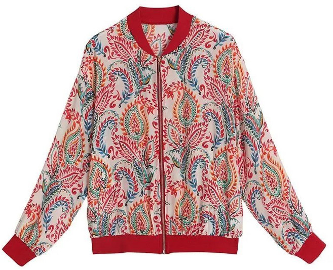 패션 프린트 야구복 여름 쉬폰 빅사이즈 자외선 차단 점퍼 집업 다소미얼 0704YD146