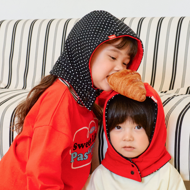 오우아스튜디오 아동 유아 투웨이 코튼 바라클라바