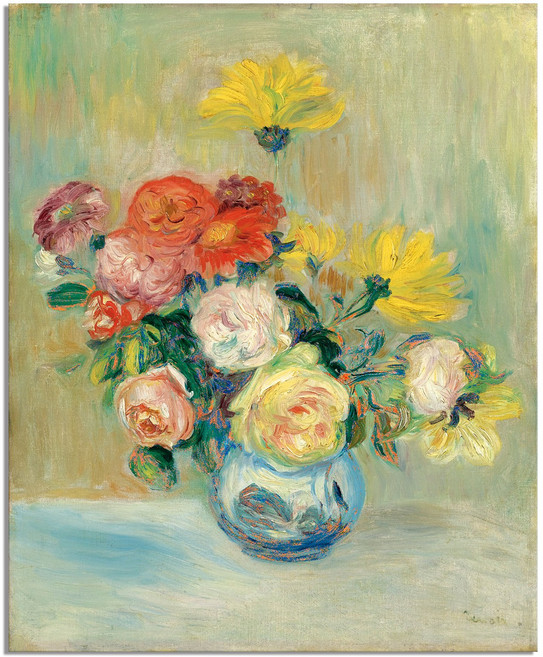 세잔느화실 캔버스액자 르누아르-44.장미, 26x21cm