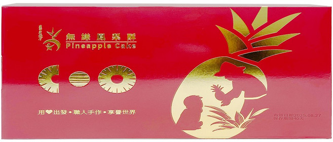 吳寶春 無嫌鳳梨酥12入 [附提袋] (台灣在地鳳梨 獨立包裝 精美禮盒), 360g, 1個