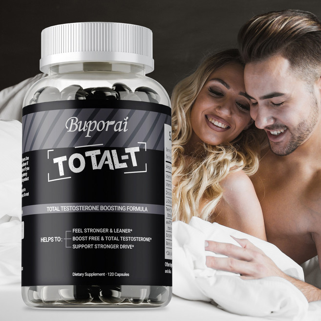 남성용 토탈-T 프리 및 토탈 테스토스테론 부스터 보충제 120정, 1개