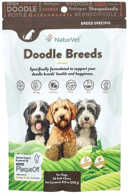 네이처벳 두들 브리드 베이컨맛 NaturVet Doodle Breeds For Dogs Hickory Smoked Bacon 250g, 1개 - 쿠팡