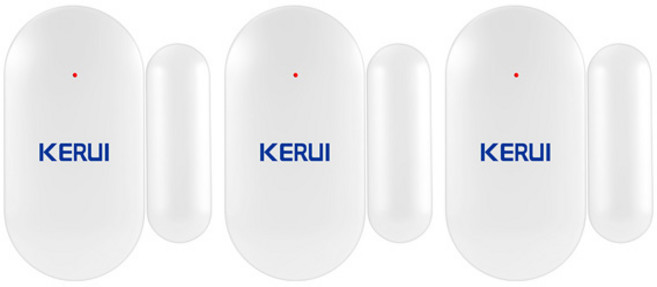 KERUI MC11 도어 센서 433MHz 무선 창 자석 센서 감지기 W202 W181 홈 보안 경보 시스템 도난 방지, [05] 3pcs  door sensor
