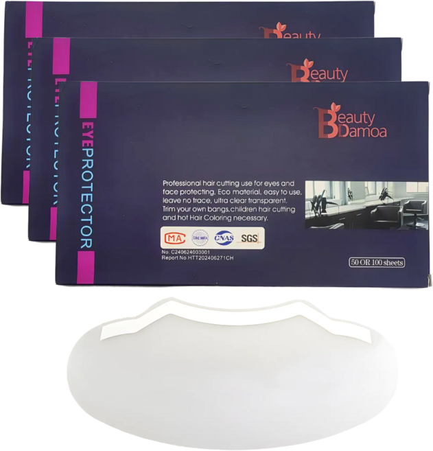 옐로구르미 미용실 전용 페이스 필름 커버 300매, 300개, 페이스필름_블루