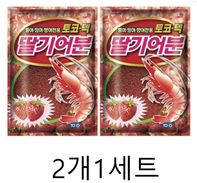 토코텍 딸기어분 떡밥, 840g, 2개