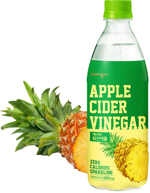 웅진 애사비 파인애플, 500ml, 24개