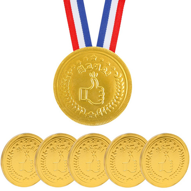 [슈퍼쌤] 메달 초콜릿 최고예요! 메달 세트, 20개, 23g