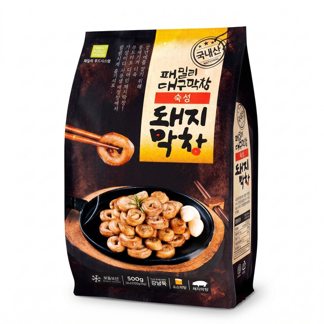 패밀리대구막창 40년전통 국내산 과일숙성 생 돼지막창500g(소스포함) 밀키트 캠핑음식, 1개, 500g