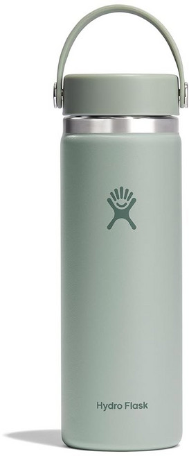 하이드로 플라스크 물병 - 단열 스테인리스 스틸 넓은 입 플렉스 뚜껑 비누출 누수 방지 및 32온스 캐스케이드 블루로 리필 가능, 20 Oz, Lupine, 1개