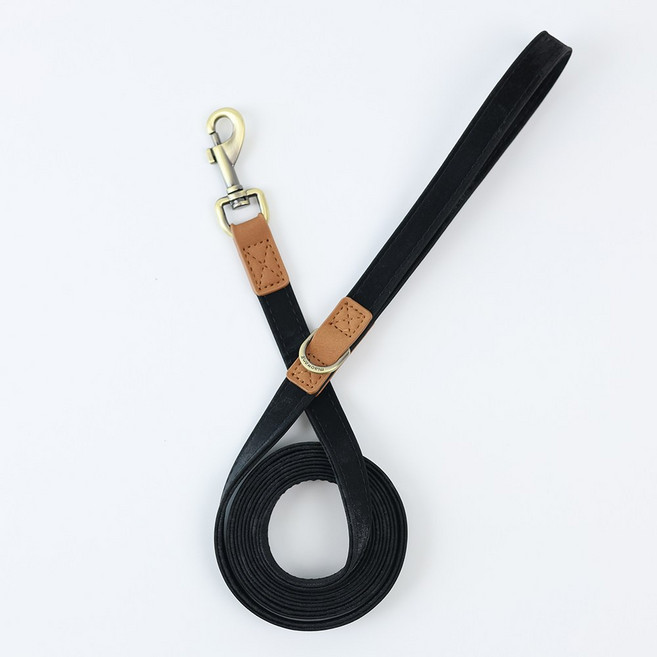 왕왕왕성 h형하네스 리드줄, 1개, 블랙