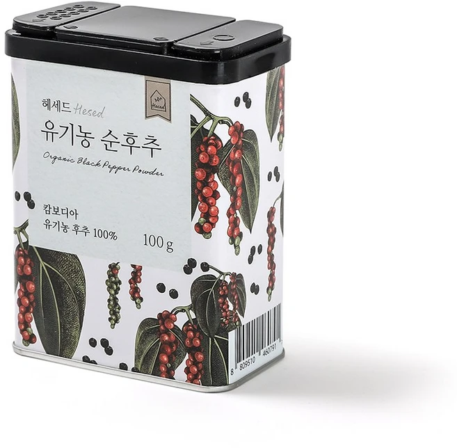 순후추 유기농 흑 후추 가루, 100g, 1개 - 쿠팡