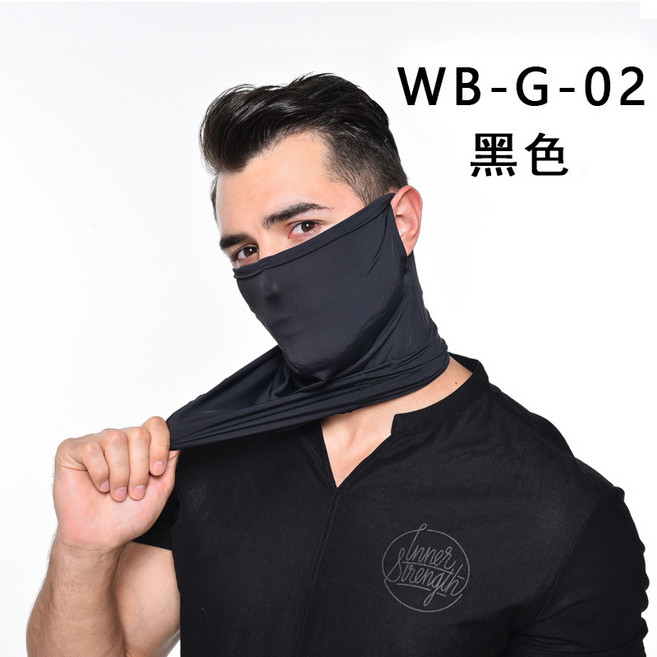 자외선 차단 스포츠 쿨 마스크 2P, 귀걸이형 2P 블랙  TT-01-05