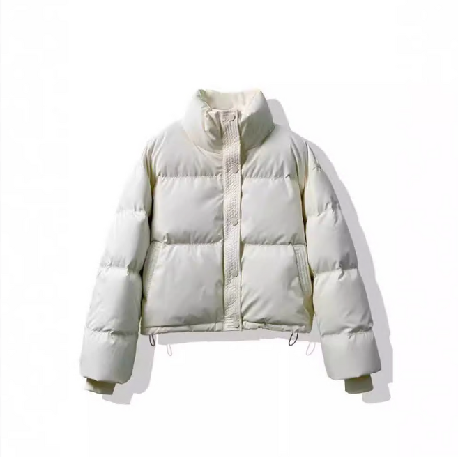 Connect LINK 여성용 데일리 하이넥 크롭 숏패딩 5컬러