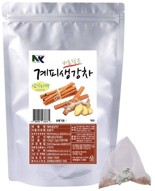 양원농장 계피생강차 티백, 1.2g, 100개입, 1개