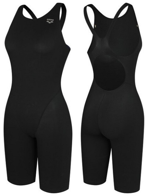 아레나 여성 "어텐더" 선수 4부 반신 레이서백 수영복 (블랙) 2001아울렛부평점 AYAL1CE02B