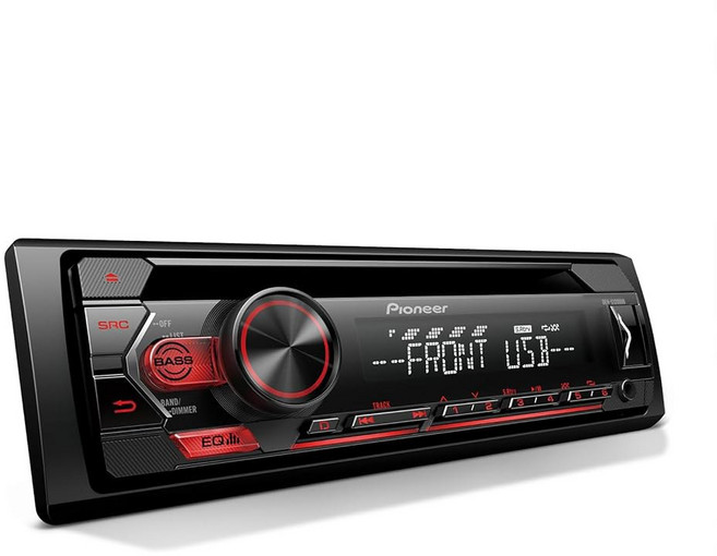 선구적인 DEH-S4220BT 1-Din CD 수신기 - 블루투스 USB/AUX 색상 변경 FLAC AM/FM 라디오 탈착식 얼굴 50W x 4 음성 제어 고전압