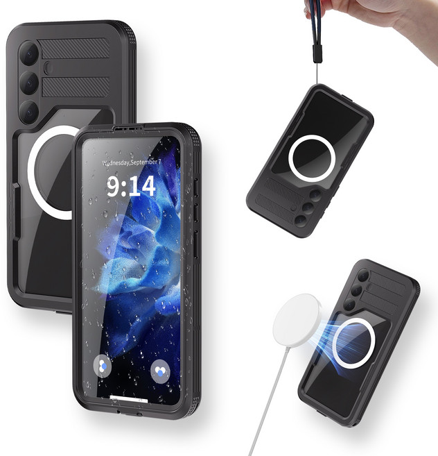 IP68 등급 안전한 갤럭시S23 s24 s25 S26 울트라 플러스 잠수함 방수케이스