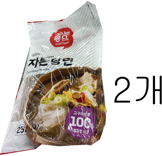 오늘좋은 자른당면, 2개, 500g
