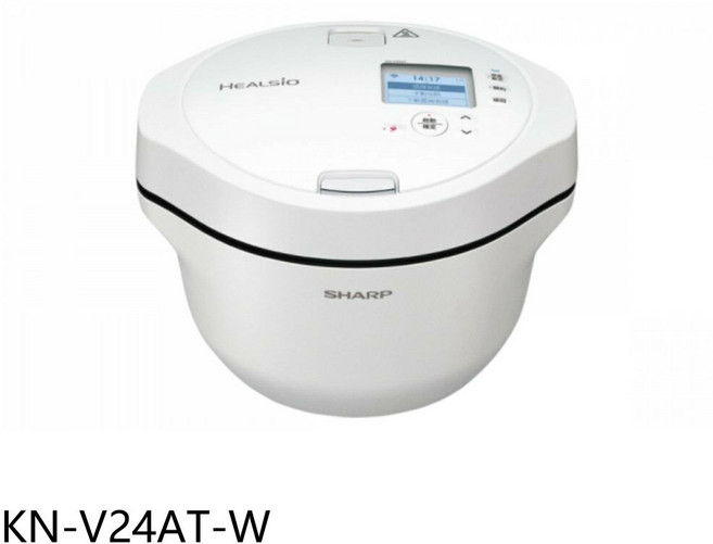 SHARP夏普 KN-V24AT-W 2.4公升智慧攪拌零水鍋 零水烹調保留原味 智慧攪拌輕鬆料理