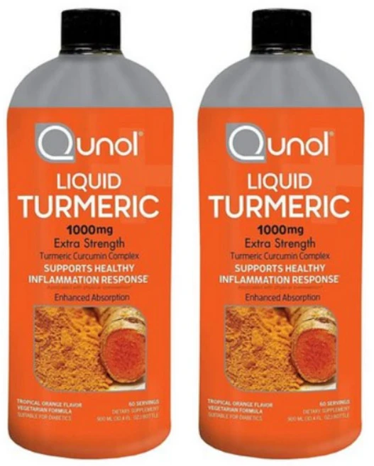 Qunol 큐놀 액상 튜머릭 강황 1000 mg 900 ml 2병, 900ml, 2개 - 쿠팡