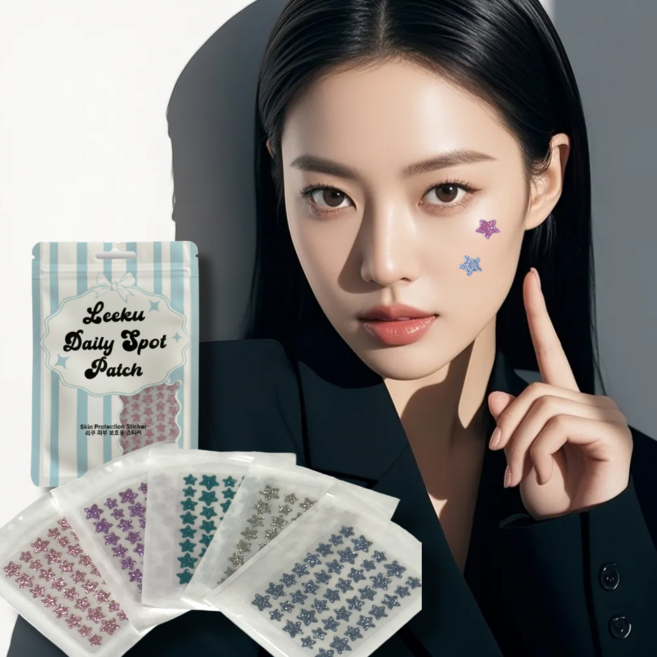 티비티 별 반짝이 모양 여드름 커버 스팟 패치, 1개, 200개입