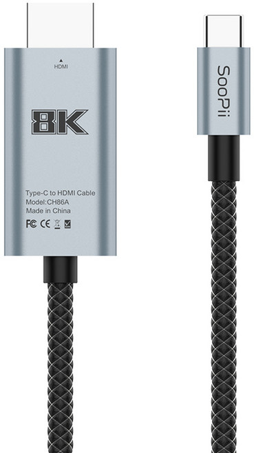 USB C타입 to HDMI 2.1 8K TV연결 미러링 케이블 CH86A 1m