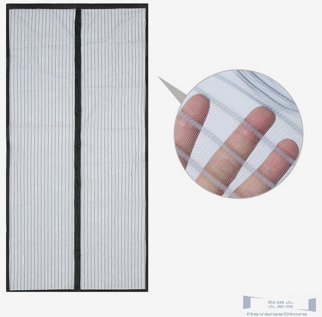 디프윈 출입문모기장 100x210cm 그레이 현관문