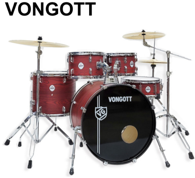 폰거트 VONGOTT V2 베이스우드 5기통 드럼세트 Red Wood, VONGOTT V2 베이스우드  Red Wood, 1개