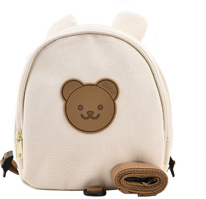 아기가방 유아 미아방지끈 어린이 핸드폰 키즈 돌 백팩 배낭, 곰, 1개