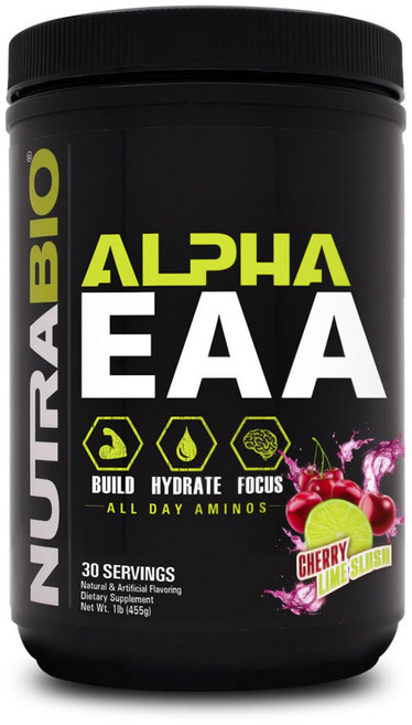 NUTRABIO Alpha EAA無麩質氨基酸保健粉 檸檬櫻桃口味, 1個, 455克