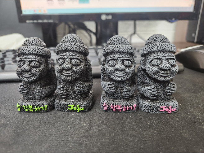 Jeju(제주) 돌하르방(제주 늘 행복하기) 인형(랜덤 1셋트) 7cm