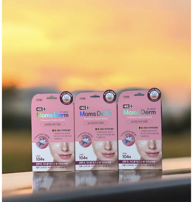 네오 맘스덤 하이드로콜로이드 유로 울트라씬 프리미엄, 3세트, 104개입