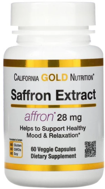 CGN 캘리포니아골드뉴트리션 샤프란 추출물 28mg 60정 베지 캡슐 사프란 샤프론 사프론 Saffron 아프론, 1개 - 쿠팡