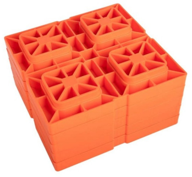 카라반 수평 조절 밸런스 블록 트레일러 크로스 캠핑카 레벨링 레벨러, 1개, 십자형 밸런스 1개입