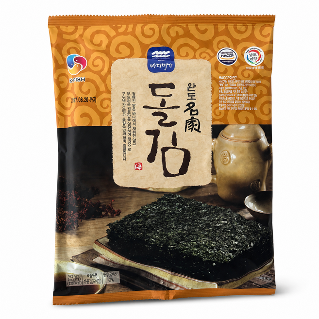완도 구이돌김, 27g, 50개