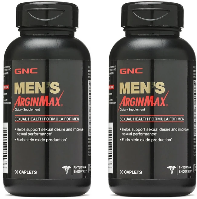 GNC 멘스 아르긴맥스 섹슈얼 헬스 포뮬러 캐플렛, 90정, 2개 - 쿠팡