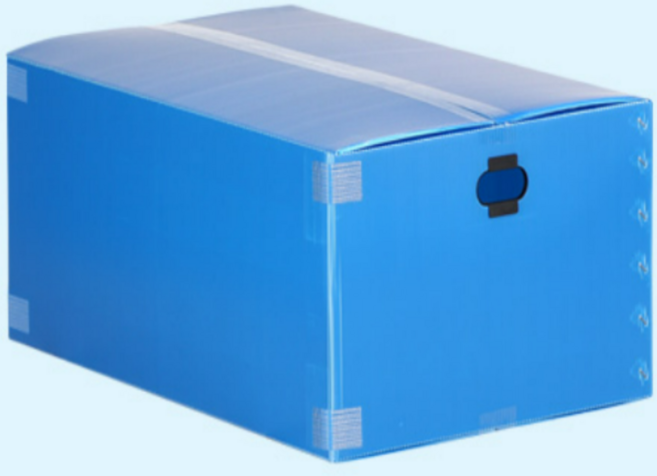 이삿짐센터 손잡이있는 플라스틱 단프라 이사박스 튼튼한박스 포장박스, 이사박스10호 파랑, 1개