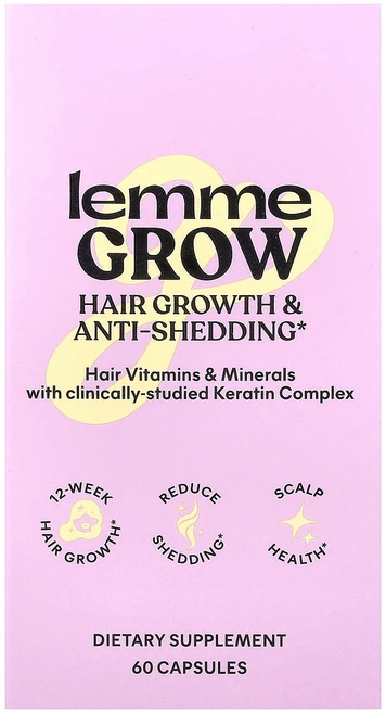 Lemme Grow Hair Growth & Anti-Shedding 60 Capsules, Lemme, Grow, Hair Growth & Ant, 1개 - 쿠팡
