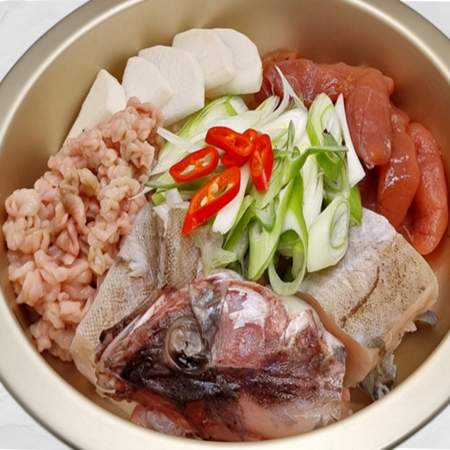 명장금 프리미엄 동태탕 알 곤이 야채 밀키트 풀세트(40CM 넘는 엄선된 동태), 1.95kg, 1개