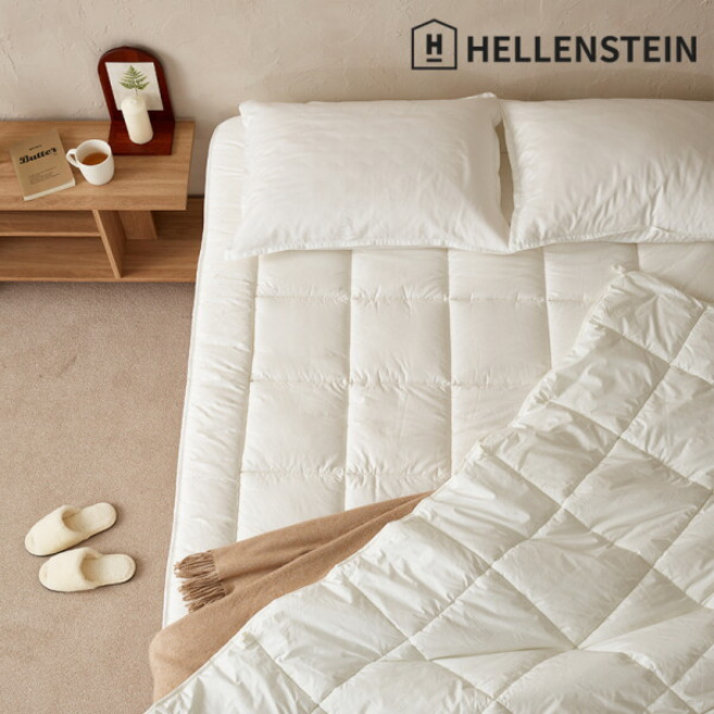 [헬렌스타인] [고정밴드] 호주산 60수 양모 토퍼 침대패드 S, 1개, 화이트
