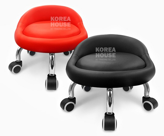 JJ Choice 쿠션왕 동글뱅이 등받이 의자 블랙, 1개