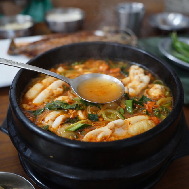 [한정특가]오징어 내장탕 얼큰한 해장국 밀키트 손질완료 냉동 간편식, 1개, 500g