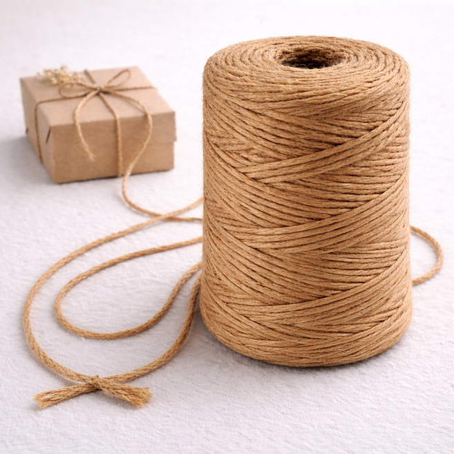 파이프원 포장 공예용 황마끈 대용량 300m (3mm), 1개, 내추럴