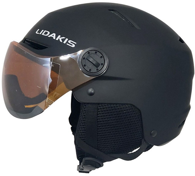 [68cm 특대형] 리다키스 스키 스노우보드 빅사이즈 고글일체형 바이저 헬멧, 1개