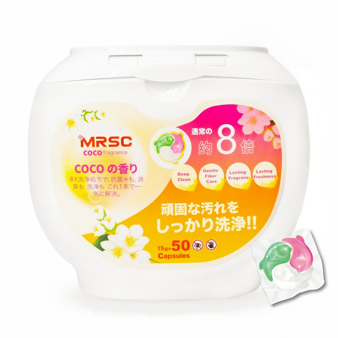 MRSC 딥클린 초고농축 올인원 캡슐세제 코코퍼퓸, 50개입, 1개