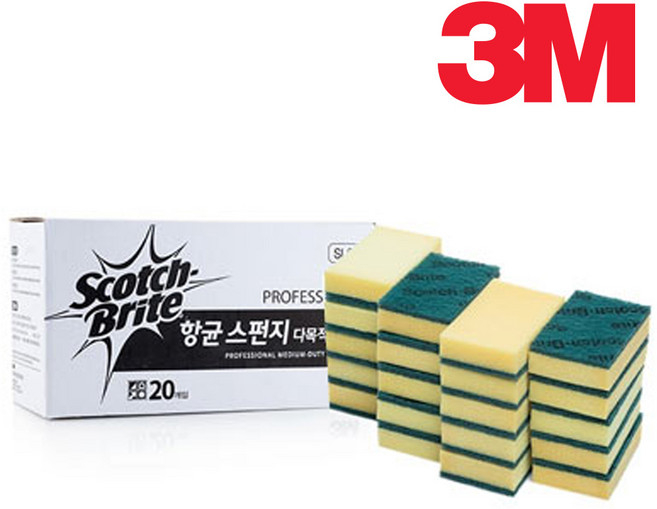 향균 스펀지 다목적 수세미 소, 단일속성, 10개, 20개